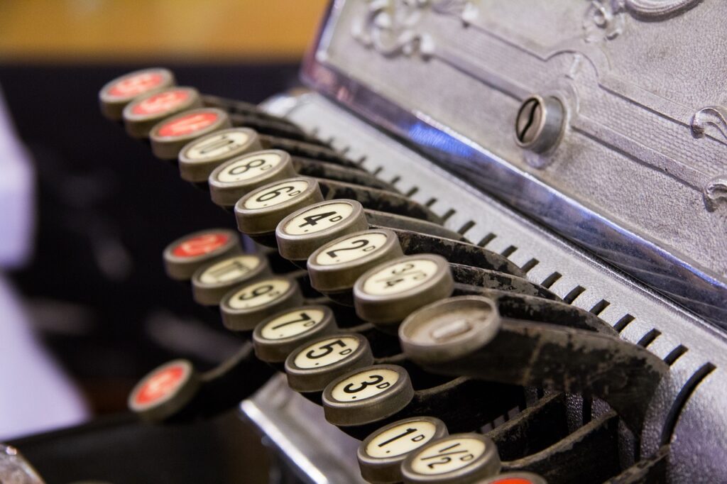 Old typewriter for 7 Surprising Ways to Earn Money on Etsy.