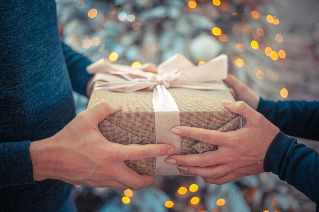 Limit your gifts using 7 Practical Tips for Sticking to Your Holiday Budget.
