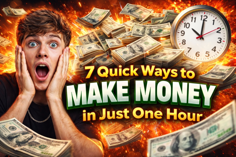 7 Quick Ways to Make Money in Just One Hour