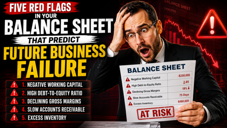 Five Red Flags in Your Balance Sheet That Predict Future Business Failure