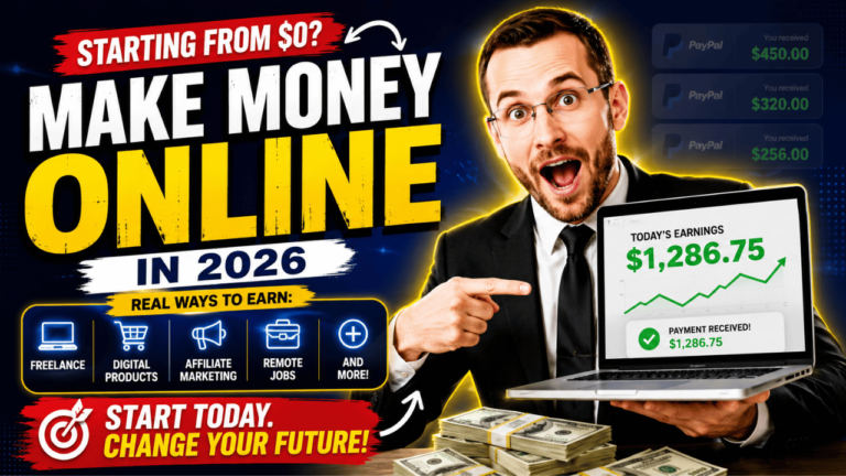 Legit Ways to Make Money Online in 2026 (Even If You’re Starting From $0)